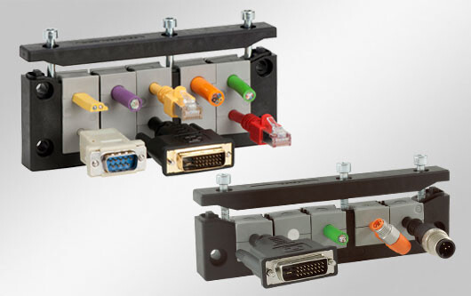 电缆密封防护等级IP66的带端子电缆引入。适用于重型工业连接器的开孔。